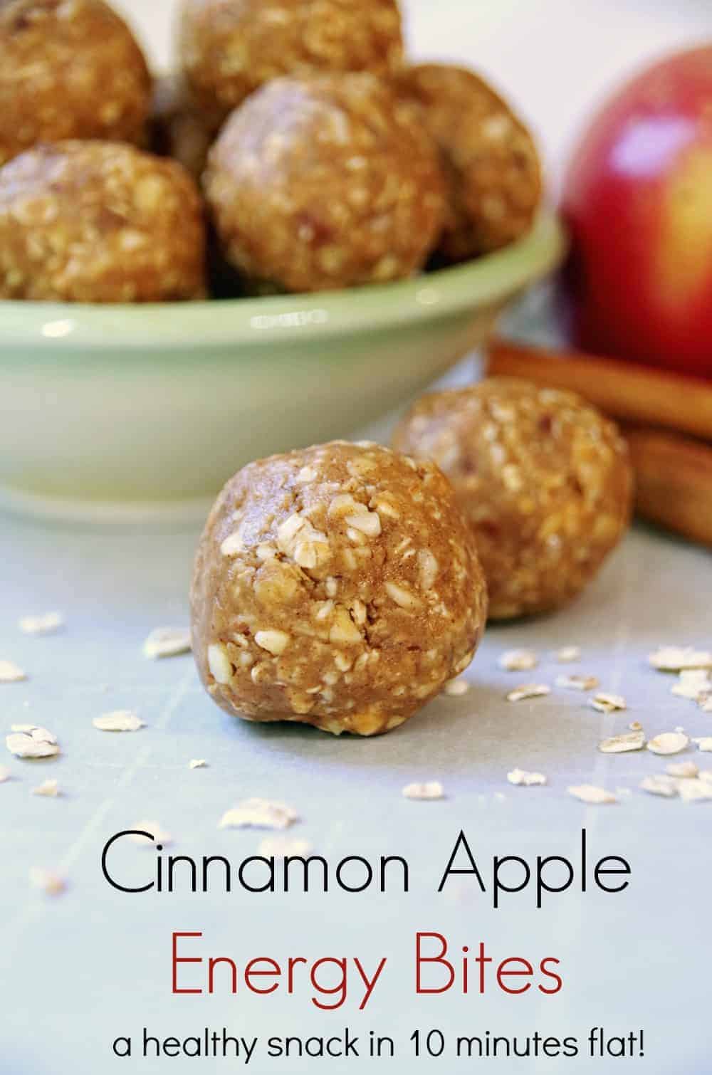 Cinnamon Apple Energy Bites Recipe Turning the Clock Bac
