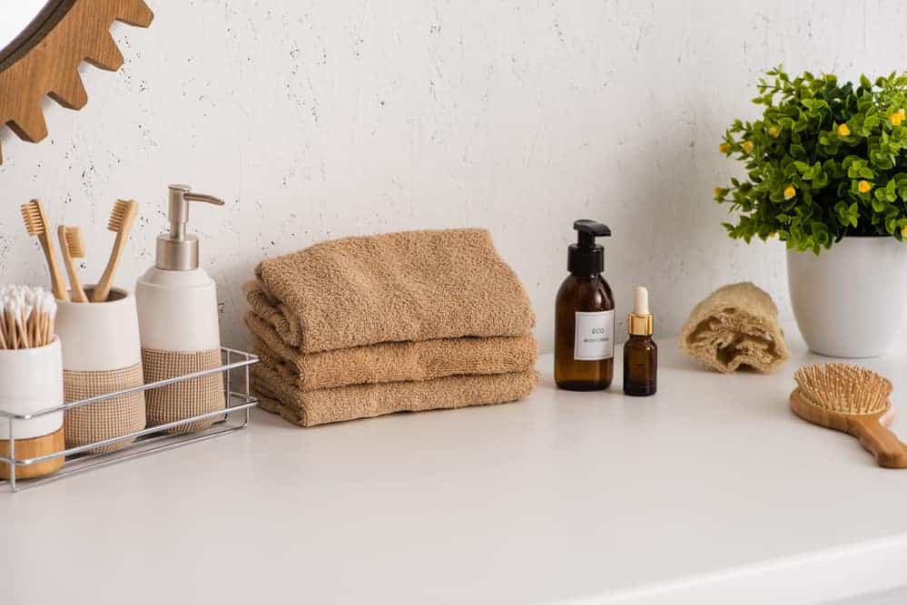 sustainable bathroom products including bamboo towels