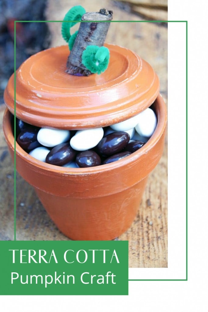 Easy Terra Cotta Pumpkin Craft