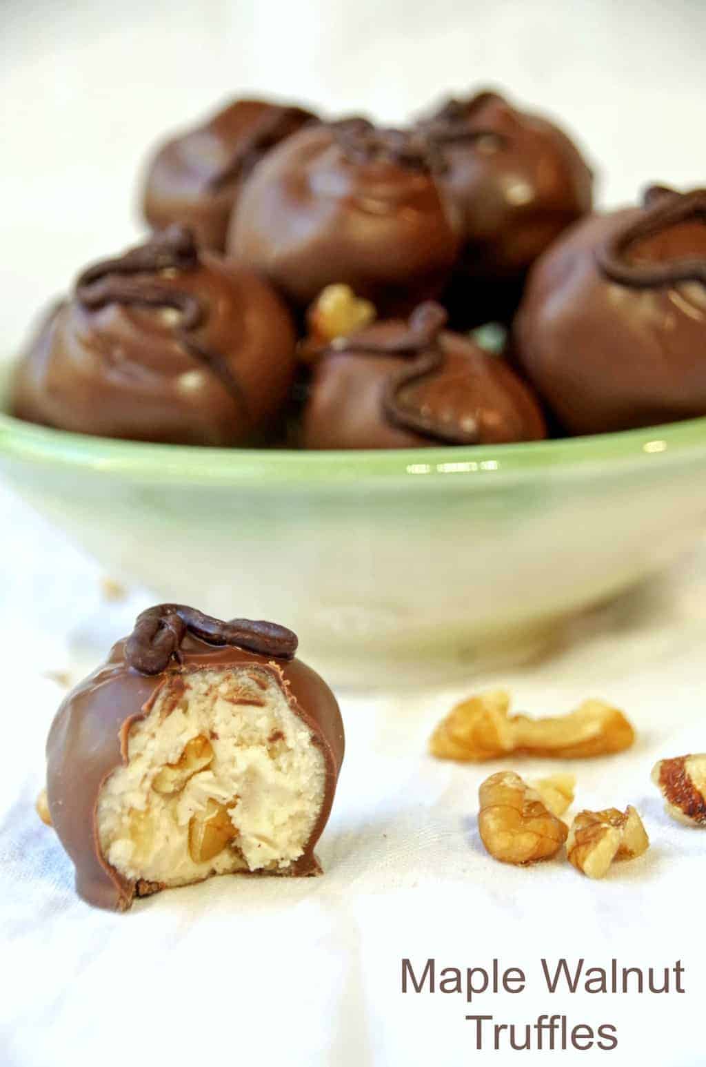 Maple Walnut Truffles Homemade Candy Recipe Turning the Clock Back