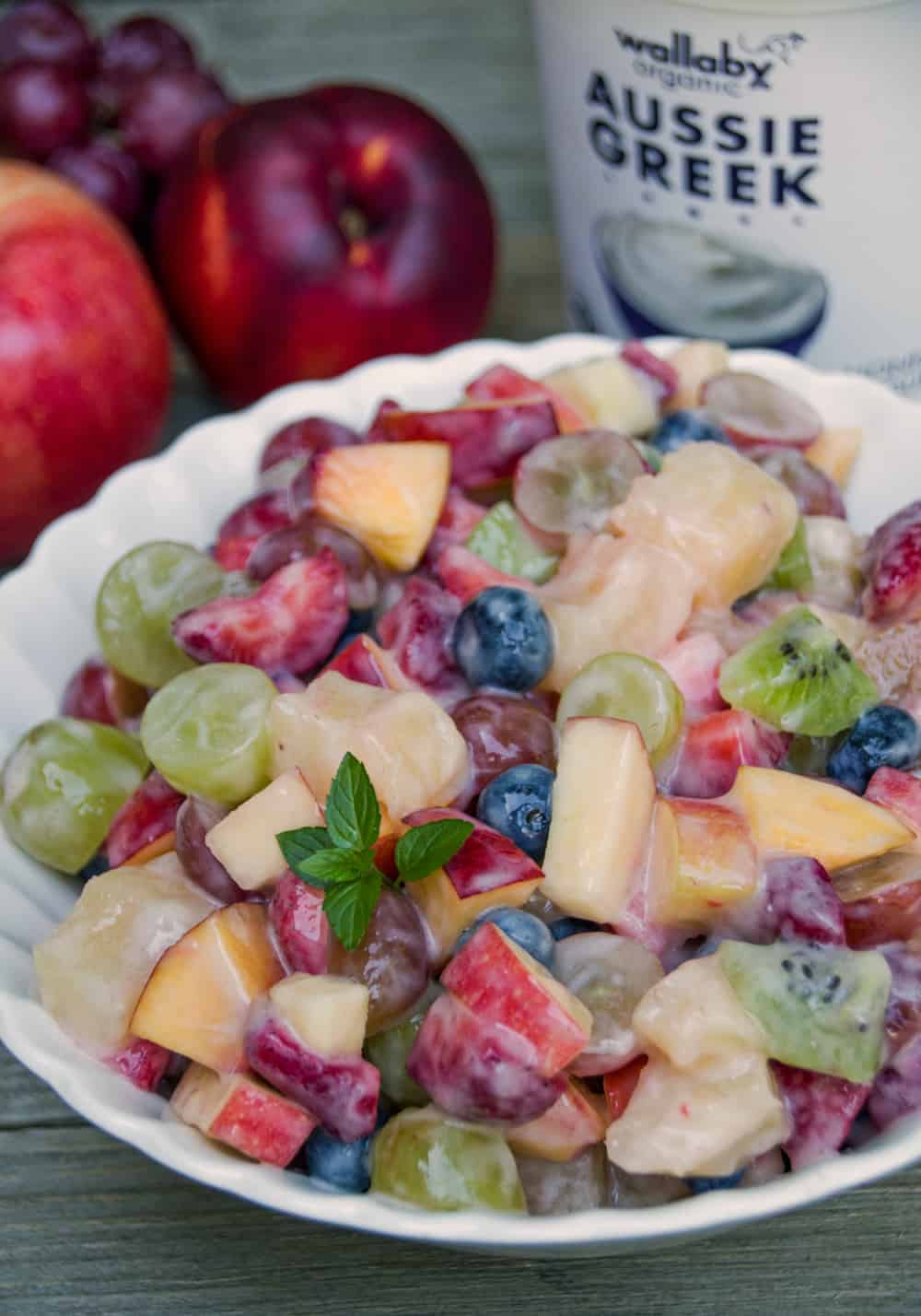 Healthy Fruit Salad Recipe Easy Yogurt Glaze Turning the Clock Back