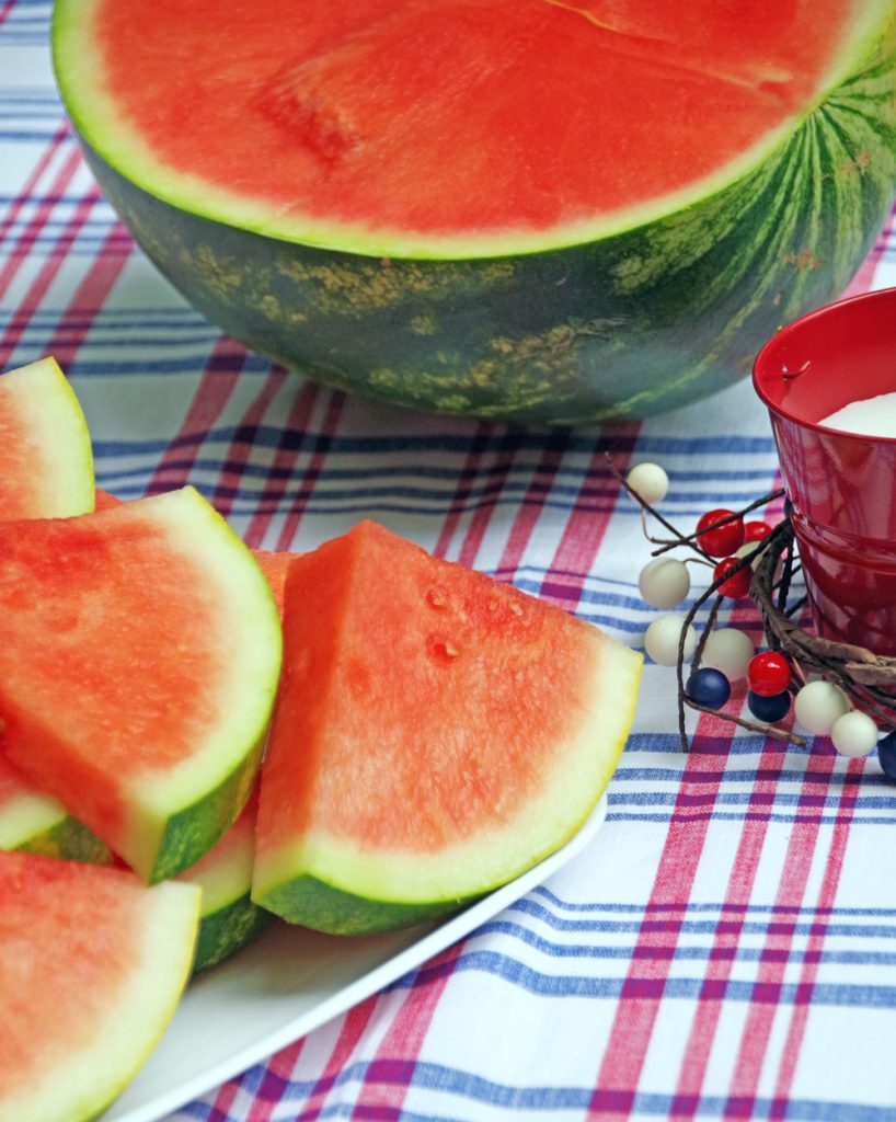 Watermelon on table