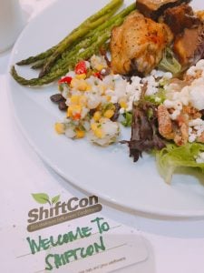 plate of sustainable food from the shiftcon conference 2019