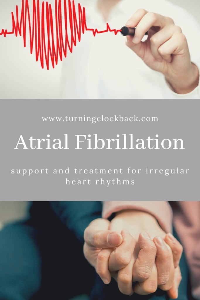 Support and treatment for irregular heart rhythms and atrial fibrillation