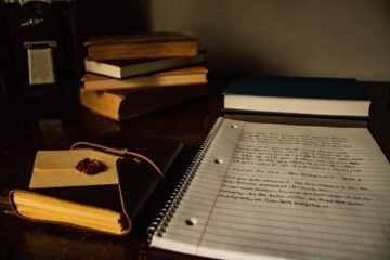 desk at college