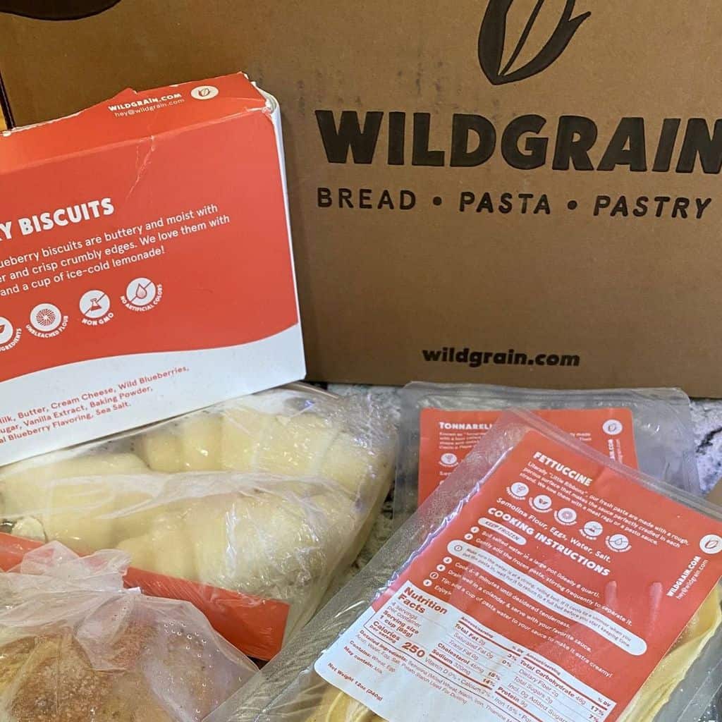 Wildgrain Bread Subscription Box breads and pastas